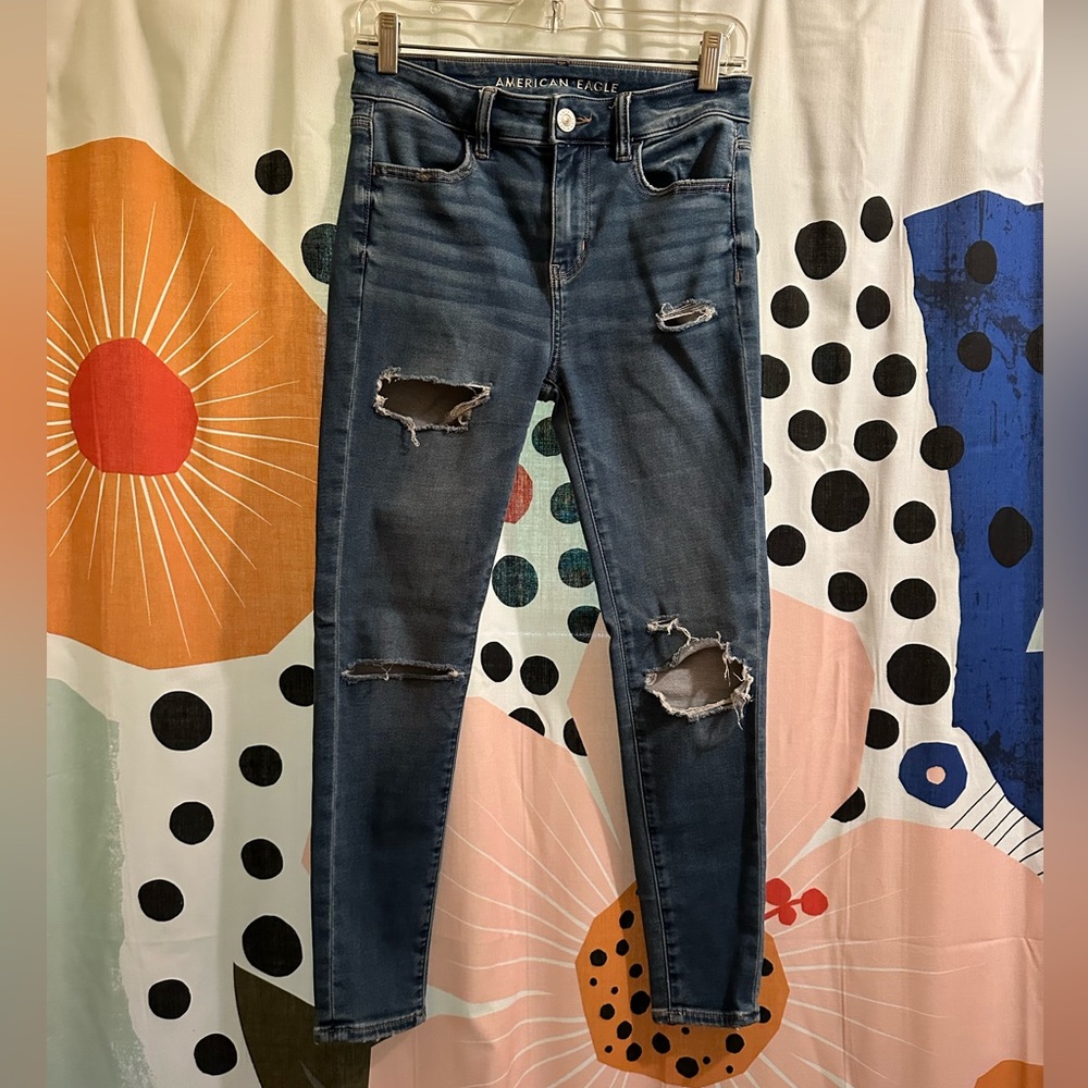AE Lu(x)e Ripped High-Waisted Jegging